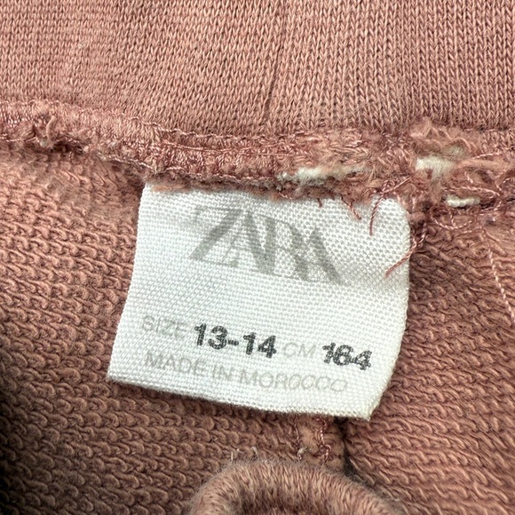 Zara Kids Rose Pink Cargo Casual Sweatpants Joggers - Picture 3 of 4